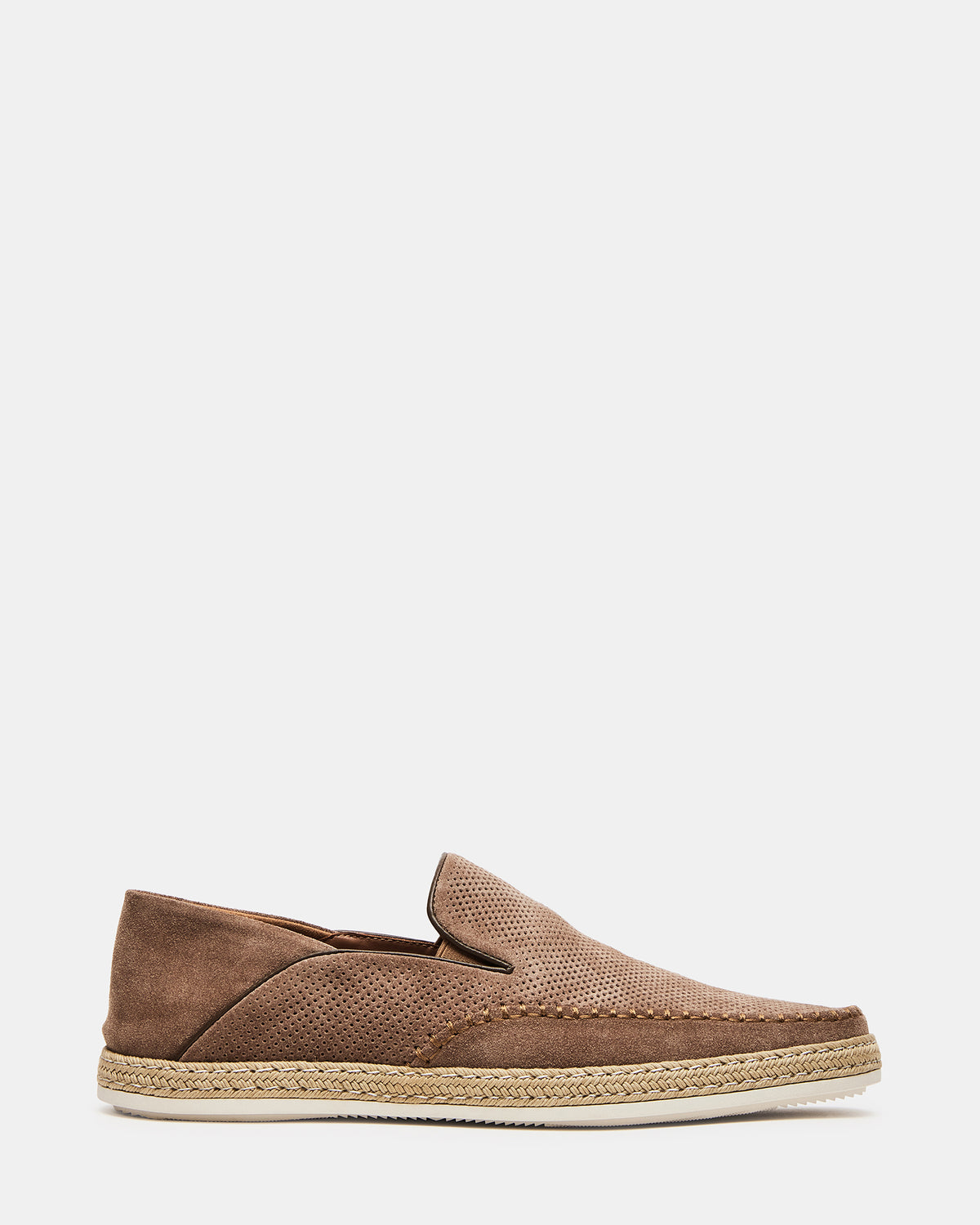 CAYDENN Tobacco Suede Slip-On Espadrille Men's Casual Loafer | Steve Madden discount