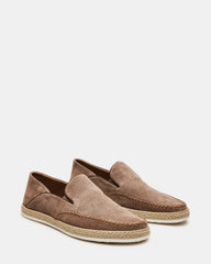 CAYDENN Tobacco Suede Slip-On Espadrille Men's Casual Loafer | Steve Madden discount