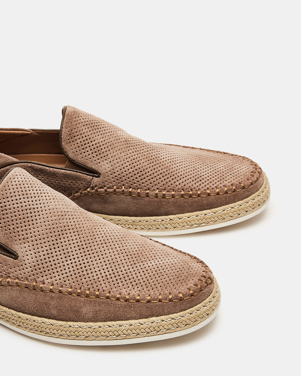 CAYDENN Tobacco Suede Slip-On Espadrille Men's Casual Loafer | Steve Madden discount