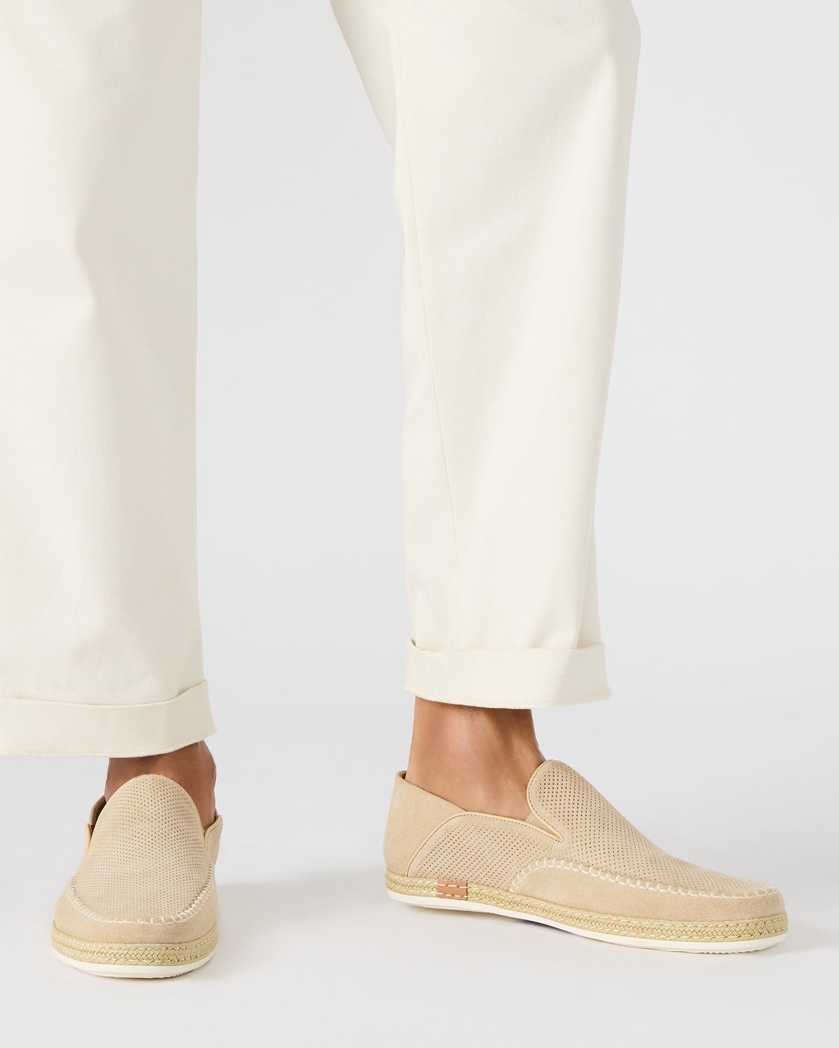 CAYDENN Tobacco Suede Slip-On Espadrille Men's Casual Loafer | Steve Madden discount