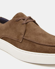 FRANKK Cognac Suede Lace-Up Men's Casual Shoe | Steve Madden online