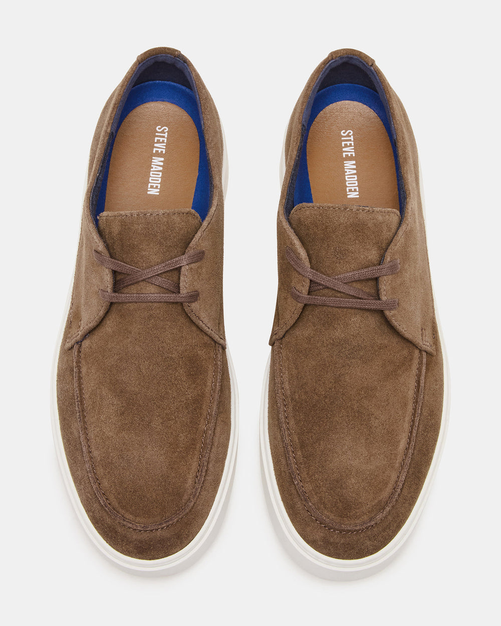 FRANKK Cognac Suede Lace-Up Men's Casual Shoe | Steve Madden online