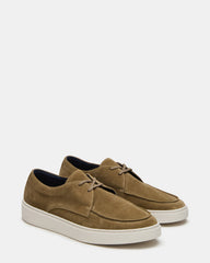 FRANKK Taupe Suede Lace-Up Men's Casual Shoe | Steve Madden US