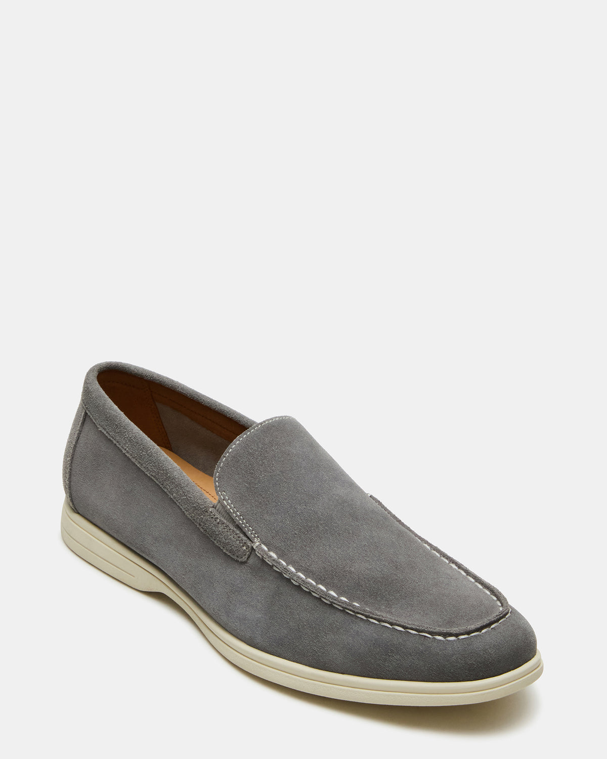 LINUX Grey Suede Slip-On Men's Casual | Steve Madden on Sale