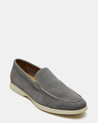 LINUX Grey Suede Slip-On Men's Casual | Steve Madden on Sale