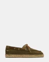 PANCHO Olive Suede Slip-On Espadrille Boat Shoe Men's Casual | Steve Madden online