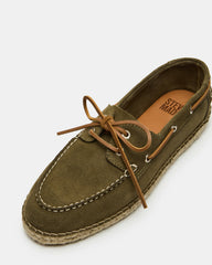 PANCHO Olive Suede Slip-On Espadrille Boat Shoe Men's Casual | Steve Madden online