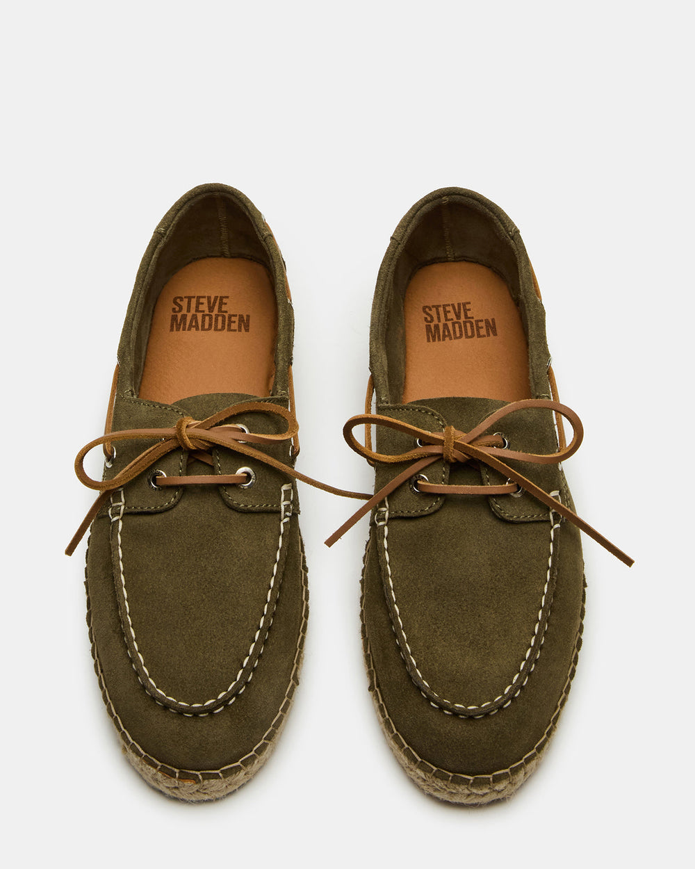 PANCHO Olive Suede Slip-On Espadrille Boat Shoe Men's Casual | Steve Madden online