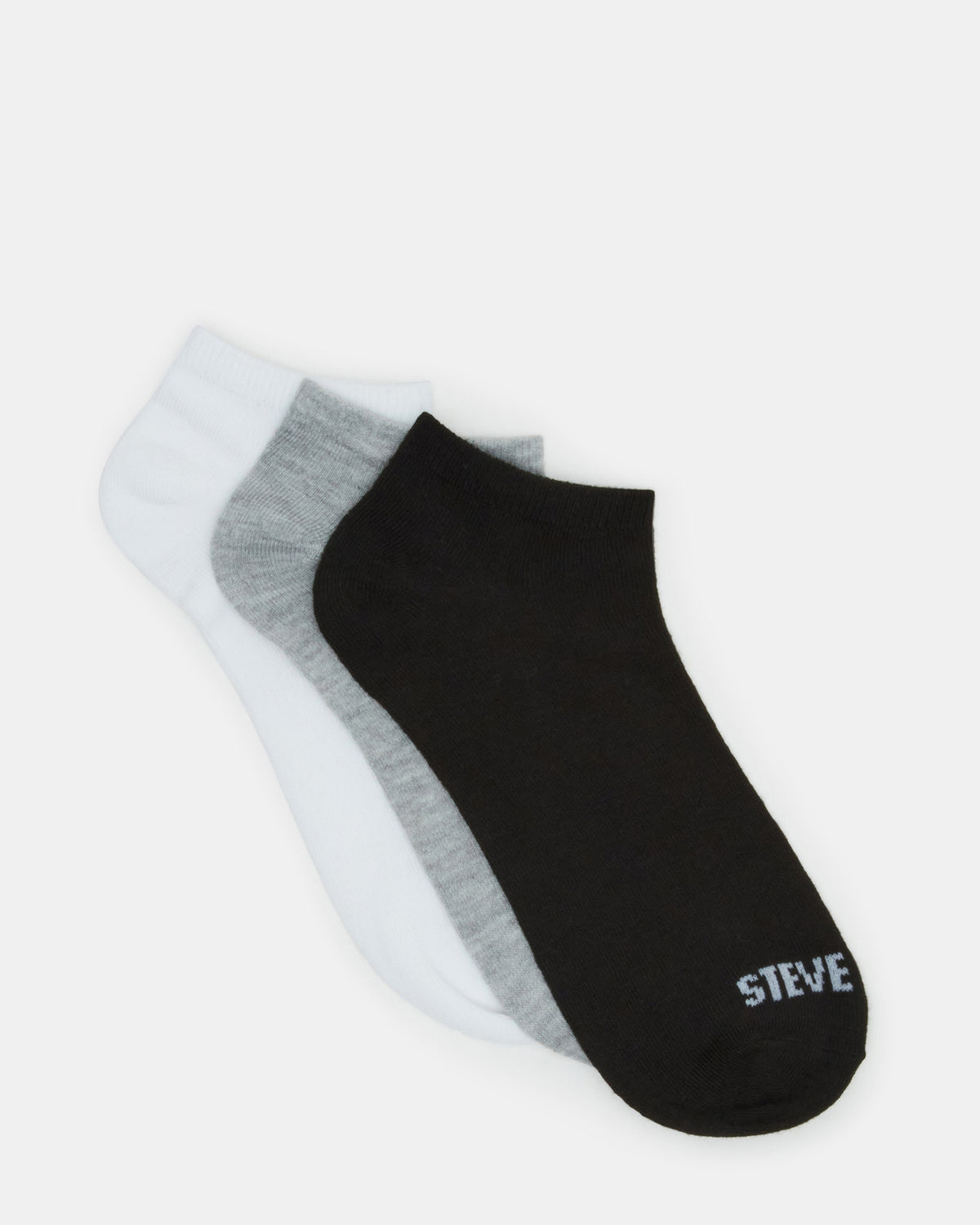 BASIC LOW CUT SOCKS BLACK/WHITE | Men's Multi Pack Low-Cut Socks | Steve Madden outlet