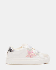 Toddlers' REZUME Denim Fabric Girls' Low-Top Sneaker | Steve Madden Sale