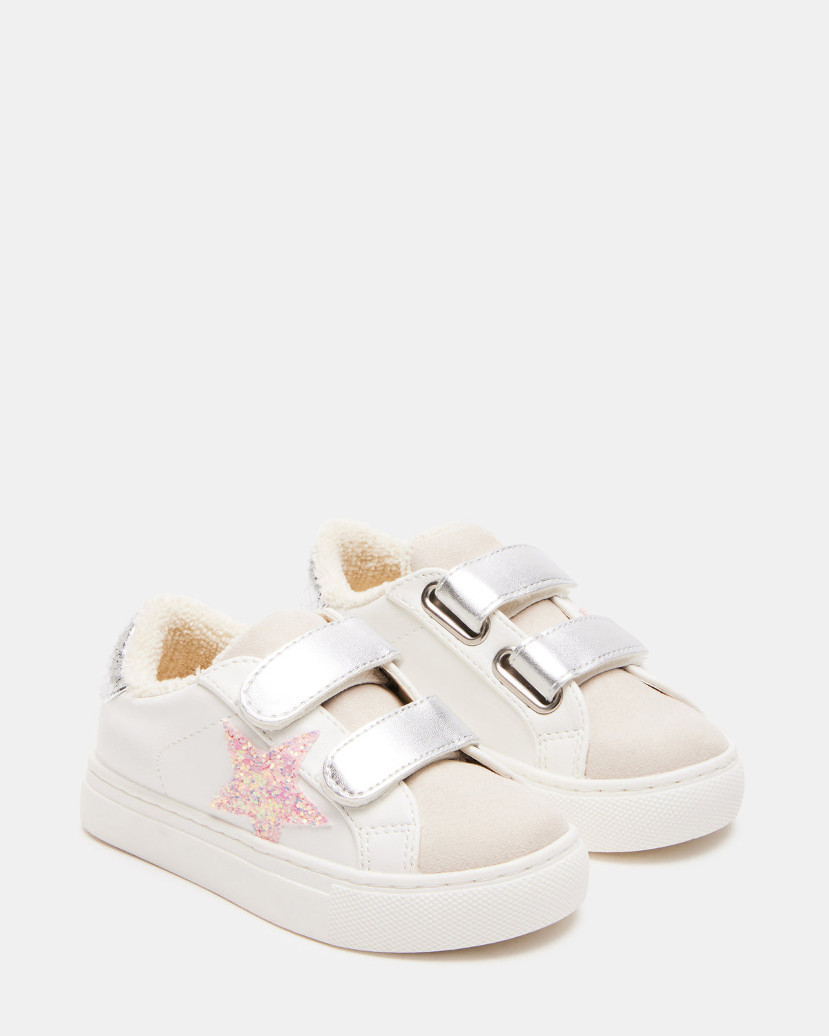 Toddlers' REZUME Denim Fabric Girls' Low-Top Sneaker | Steve Madden Sale