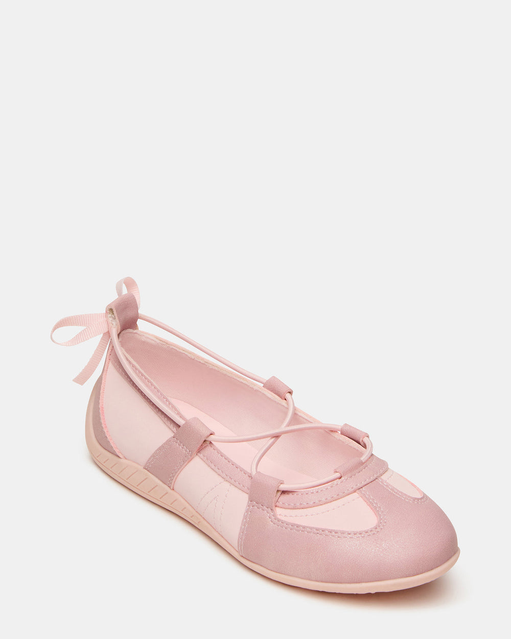 Kids' MEARA Blush Low-Top Lace-Up Girls' Sneaker | Steve Madden for Sale