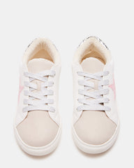 Kids' REZUME White Multi Girls' Lace-Up Star Sneakers | Steve Madden on Sale