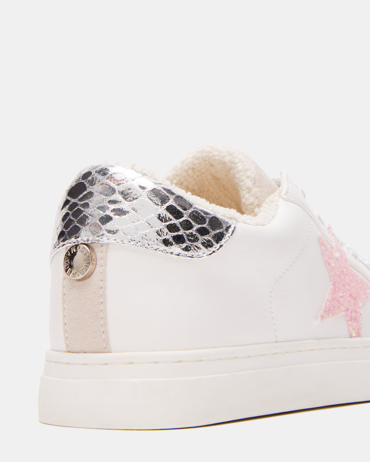 Kids' REZUME White Multi Girls' Lace-Up Star Sneakers | Steve Madden on Sale