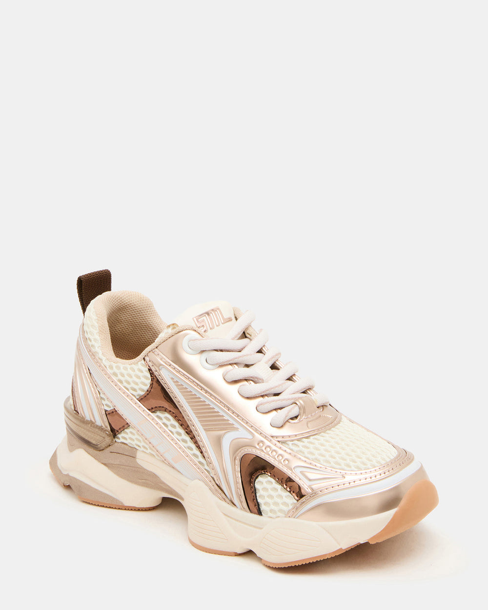 Kids' SPEDSTR Rose Gold Low-Top Lace-Up Girls' Sneaker | Steve Madden near me