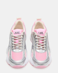 Kids' SPEDSTR Pink Low-Top Lace-Up Girls' Sneaker | Steve Madden discount
