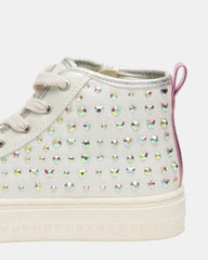 Kids' LAURISA White Multi High-Top Lace-Up Girls' Sneaker | Steve Madden online