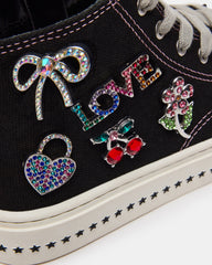 Kids' JOYCEE Black High-Top Lace-Up Girls' Sneaker | Steve Madden Sale