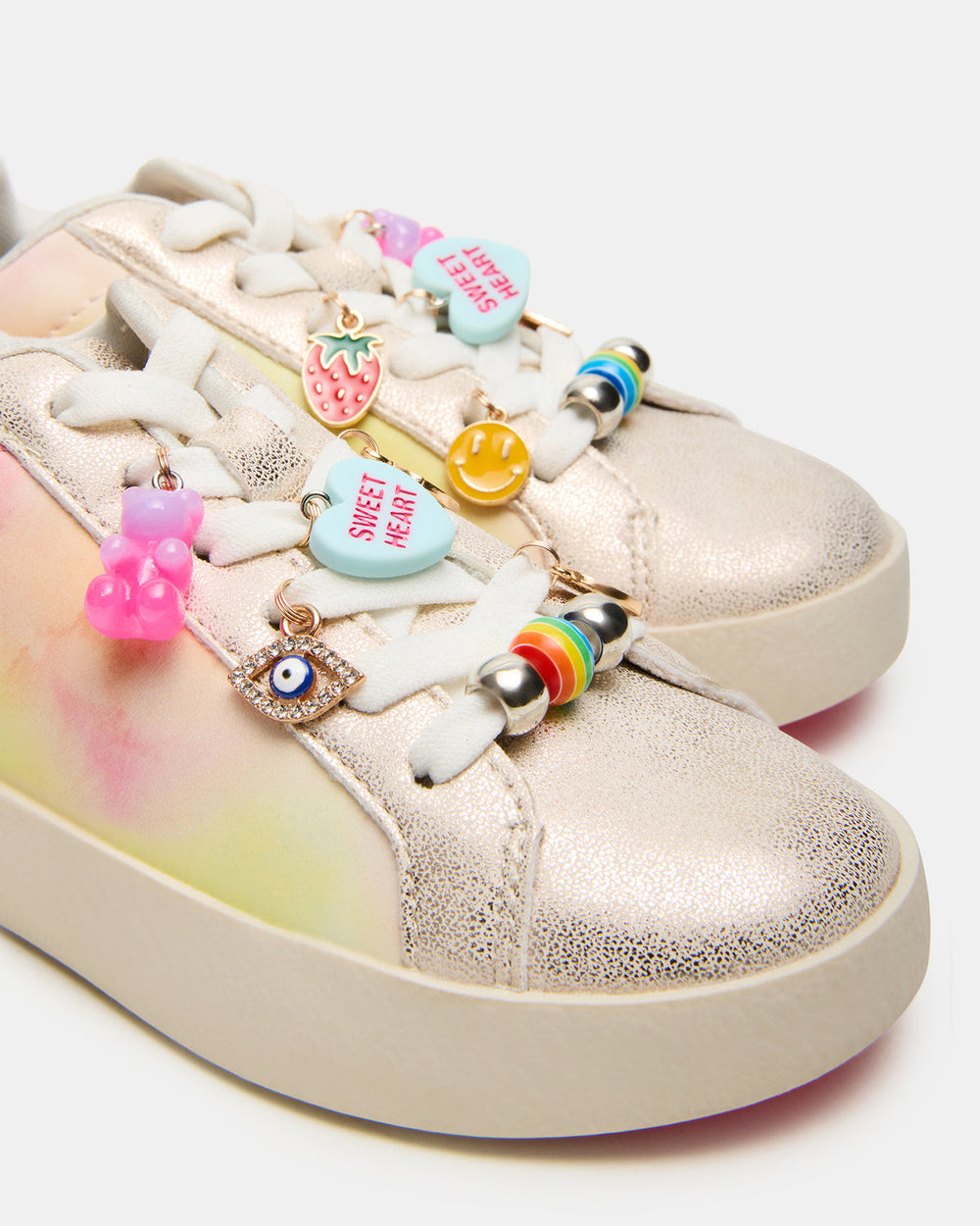 Toddlers' POET Pastel Multi Girls' Low-Top Lace-Up Sneaker | Steve Madden for Sale