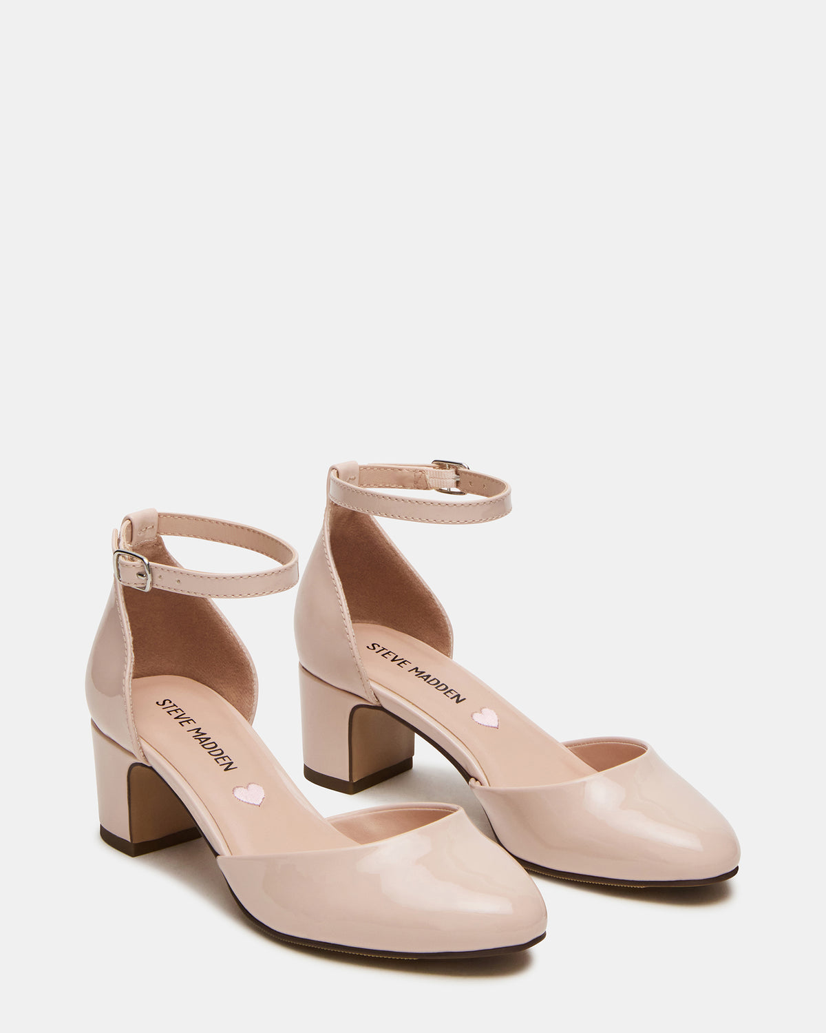Kids' PRETTYY Blush Patent Girls' Block Heel | Steve Madden near me