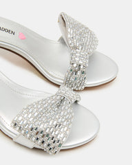 Kids' ABIGAL Silver Rhinestone Embellised Block Heel Girls' Heel | Steve Madden near me