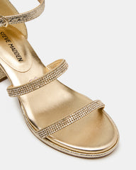 Kids' SIZZLE Gold Girls' Strappy Block Heel | Steve Madden discount