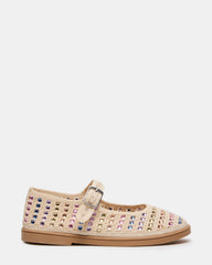 Kids' ROREE Natural Rhinestones Girls' Mary Jane Flats | Steve Madden for Sale