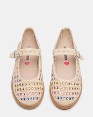 Kids' ROREE Natural Rhinestones Girls' Mary Jane Flats | Steve Madden for Sale