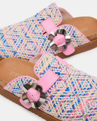 Kids' MAZIE Pink Multi Slip-On Mule Footbed Clog Girls' Flat | Steve Madden discount