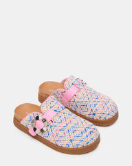 Kids' MAZIE Pink Multi Slip-On Mule Footbed Clog Girls' Flat | Steve Madden discount