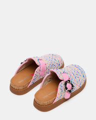 Kids' MAZIE Pink Multi Slip-On Mule Footbed Clog Girls' Flat | Steve Madden discount