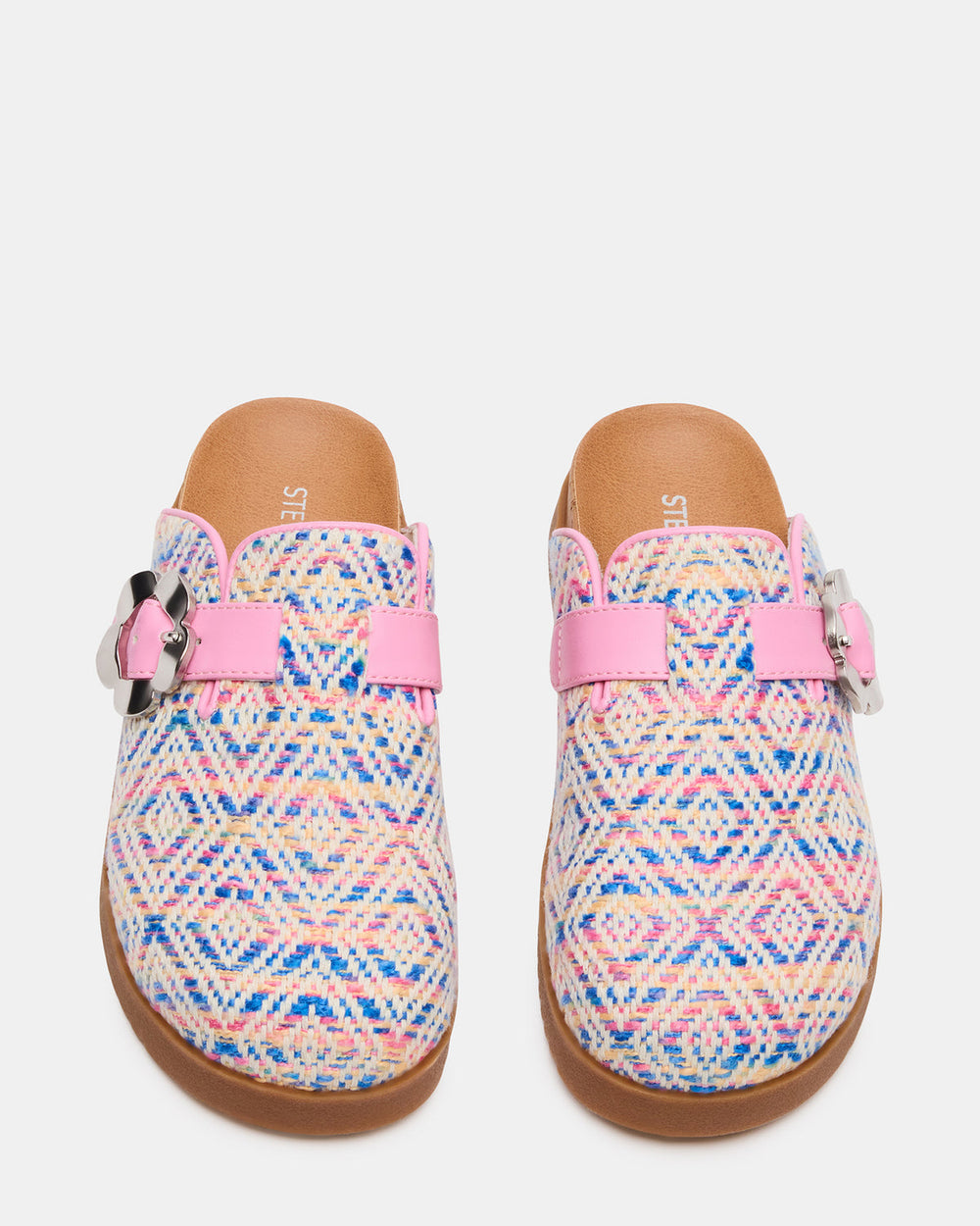 Kids' MAZIE Pink Multi Slip-On Mule Footbed Clog Girls' Flat | Steve Madden discount