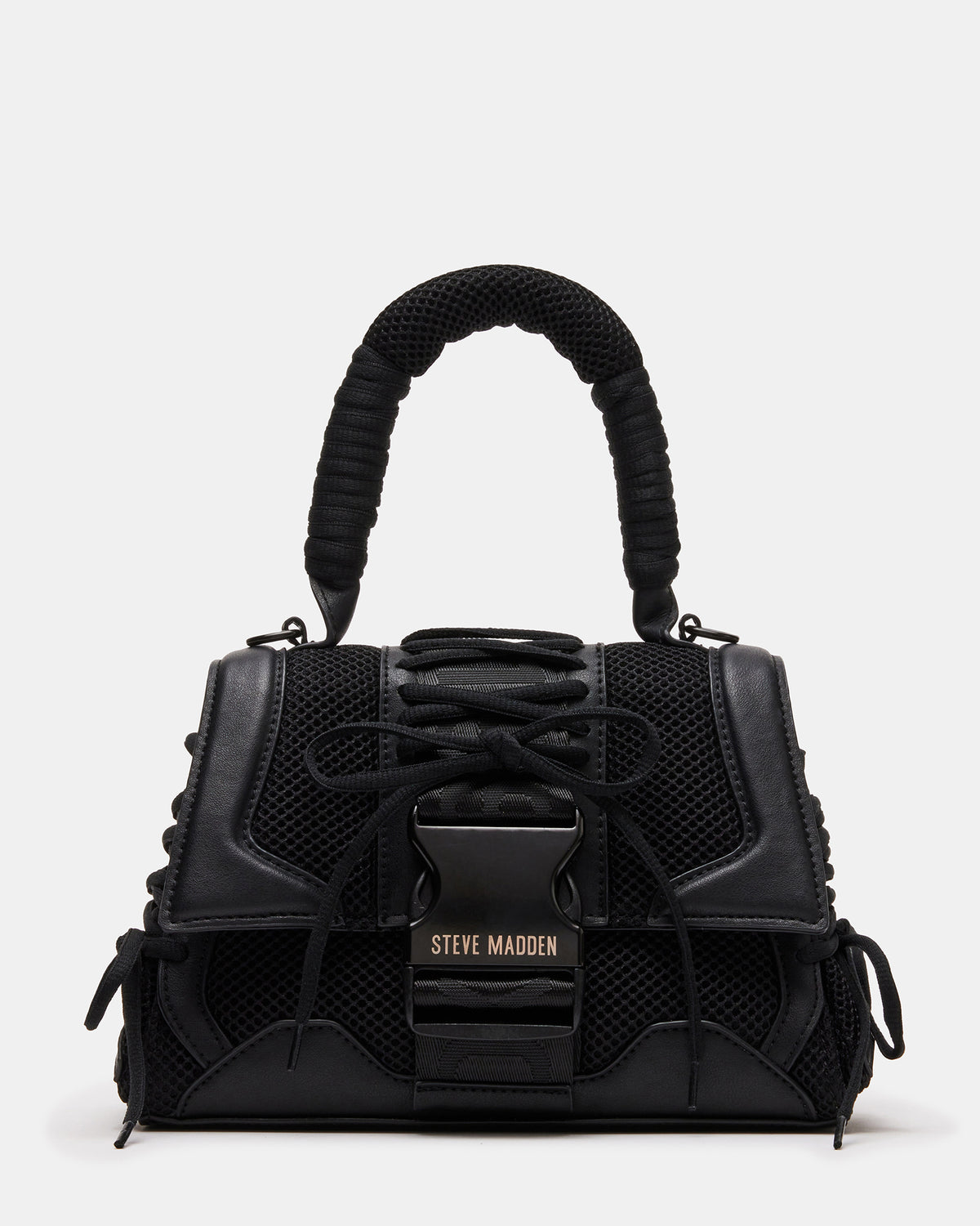 DIEGO Black Women's Handbag with Crossbody Strap | Steve Madden US