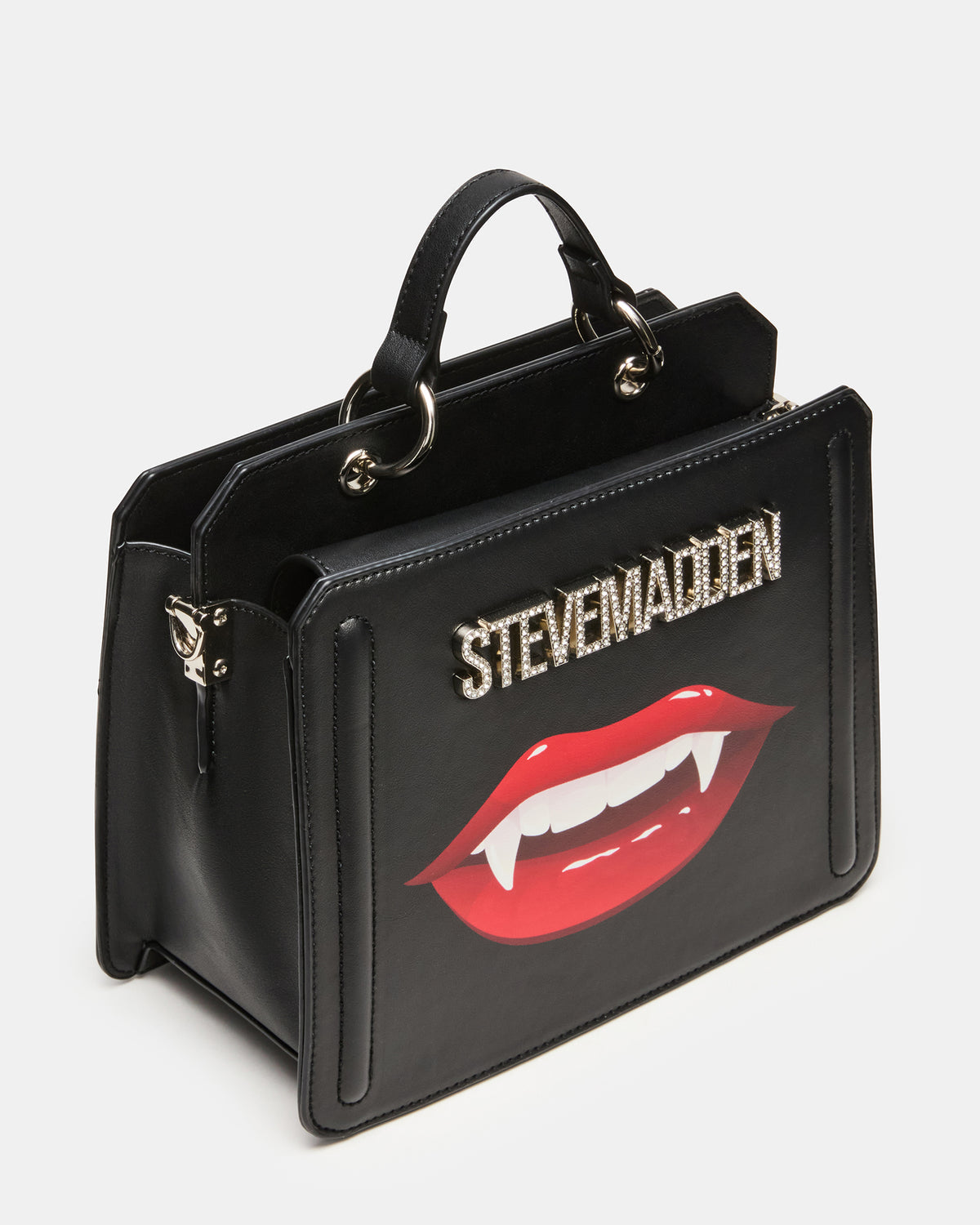EVELYN Fang Bag Black Top Handle Crossbody Bag | Steve Madden Sale