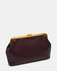 KISSES Bag Wine Chain Strap Crossbody Clutch Handbag | Steve Madden on Sale
