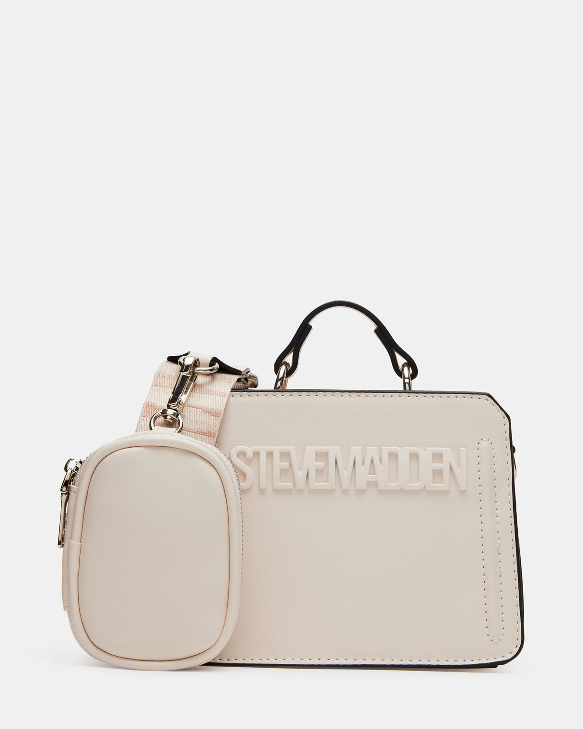 EVELYN Mini Bag Cream | Women's Top-Handle Crossbody Bag | Steve Madden US