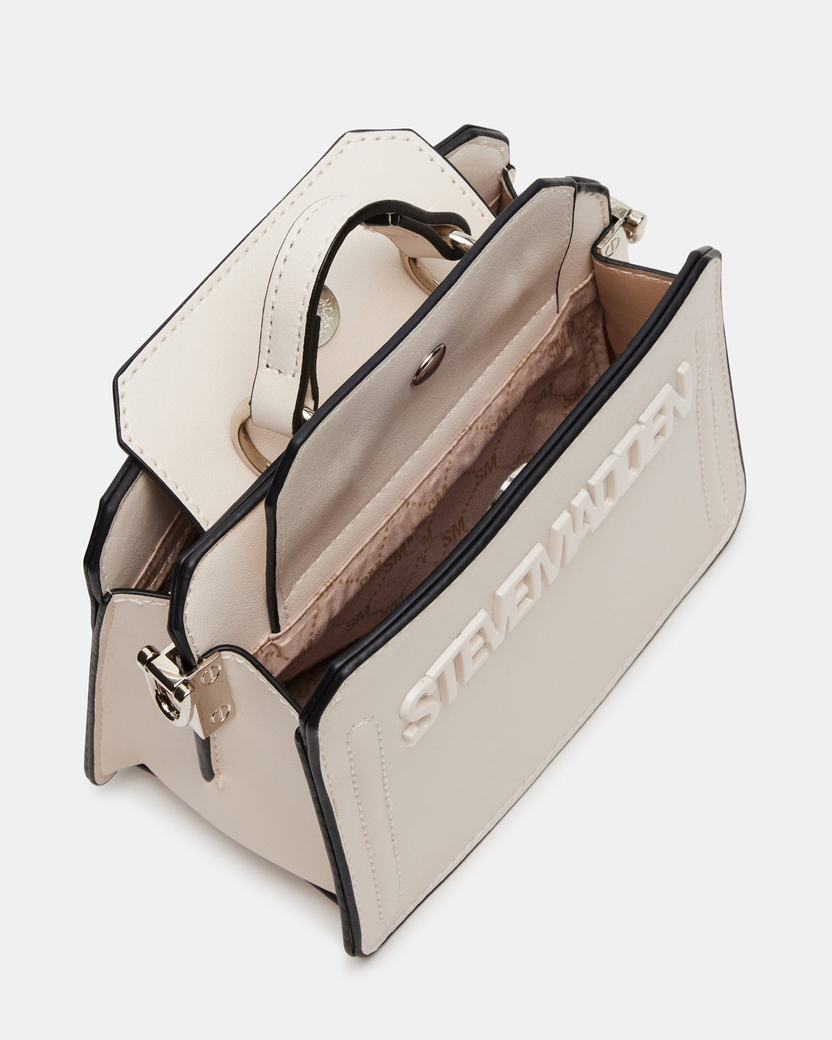 EVELYN Mini Bag Cream | Women's Top-Handle Crossbody Bag | Steve Madden US