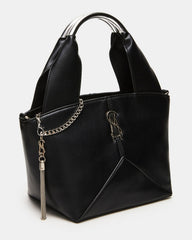 VIV Bag Black/Silver Top-Handle Hardware Embellished Handbag | Steve Madden discount