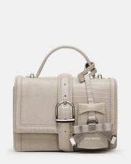 CLARK Bag Light Grey Structured Top-Handle Mini Handbag | Steve Madden US