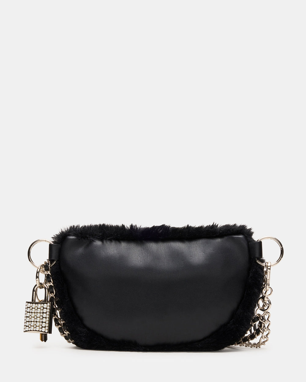 WYLDER Bag Black Faux Fur Crossbody Women's Belt Handbag | Steve Madden outlet