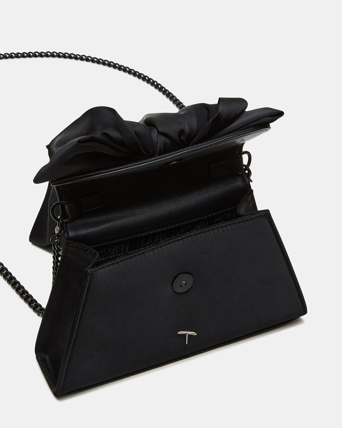 COSETTE Bag Black Satin Beaded Top-Handle Mini Handbag | Steve Madden on Sale
