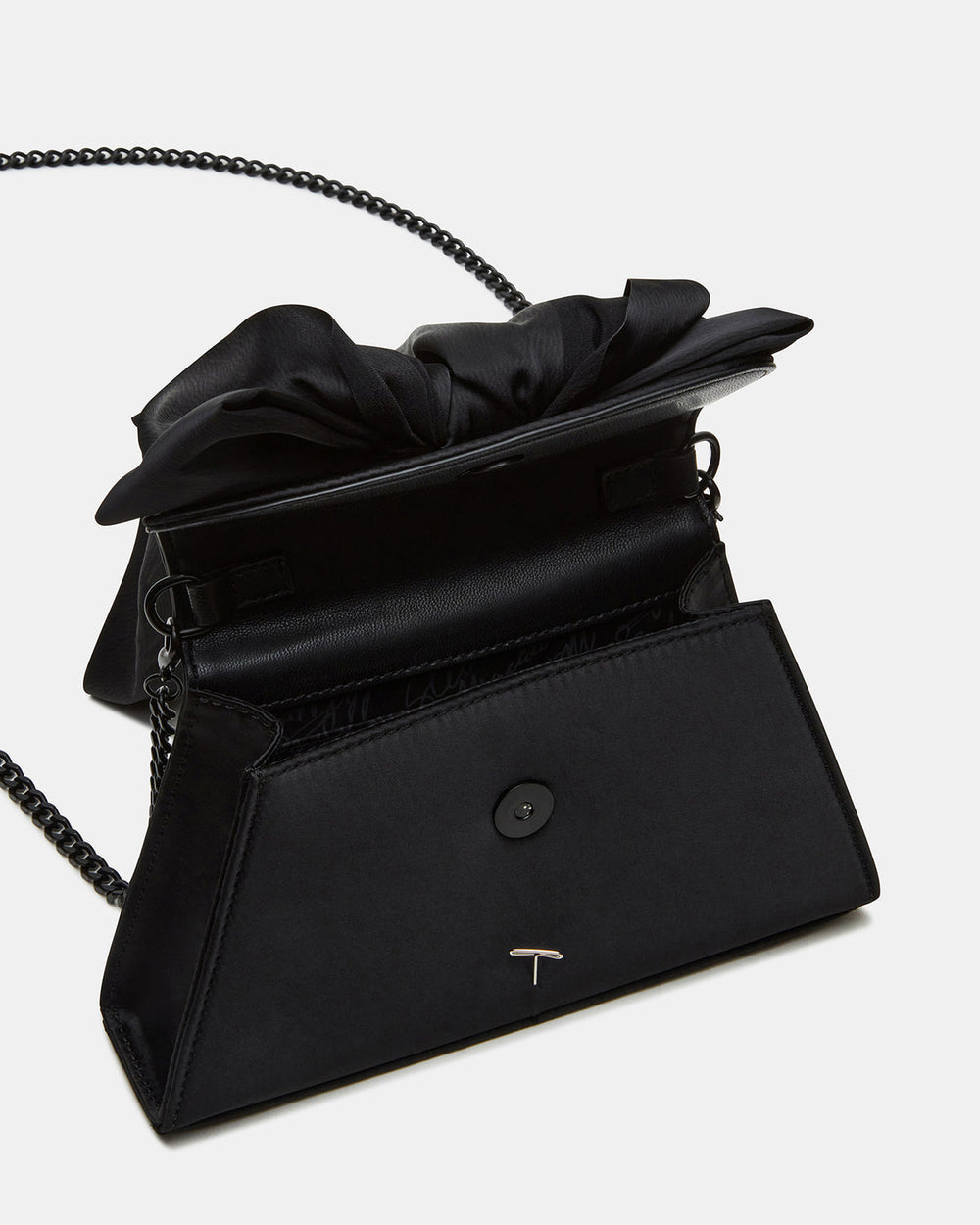 COSETTE Bag Black Satin Beaded Top-Handle Mini Handbag | Steve Madden on Sale