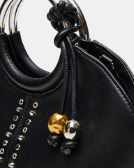 GEENA Embellished Bag Black Ring Top-Handle Crossbody Handbag | Steve Madden US