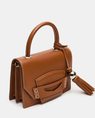 PREPPY Bag Toffee Structured Top-Handle Penny Loafer Crossbody Handbag | Steve Madden for Sale