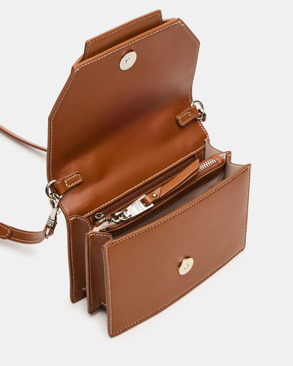 PREPPY Bag Toffee Structured Top-Handle Penny Loafer Crossbody Handbag | Steve Madden for Sale
