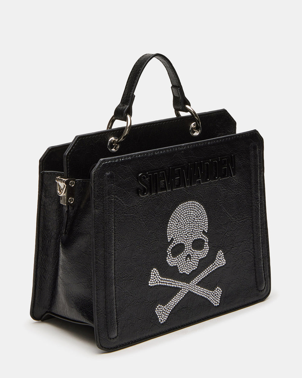 EVELYN Skull Bag Black Top Handle Crossbody Bag | Steve Madden near me