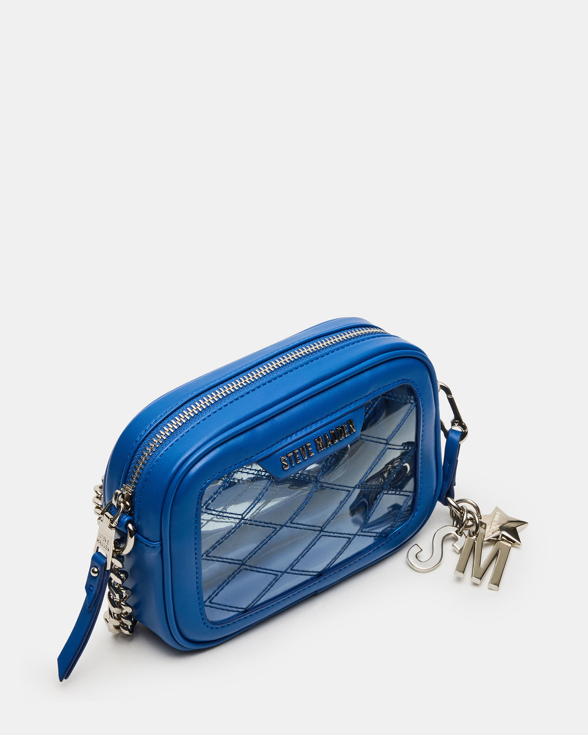 JELLY Bag Blue Clear Camera Crossbody Handbag | Steve Madden online