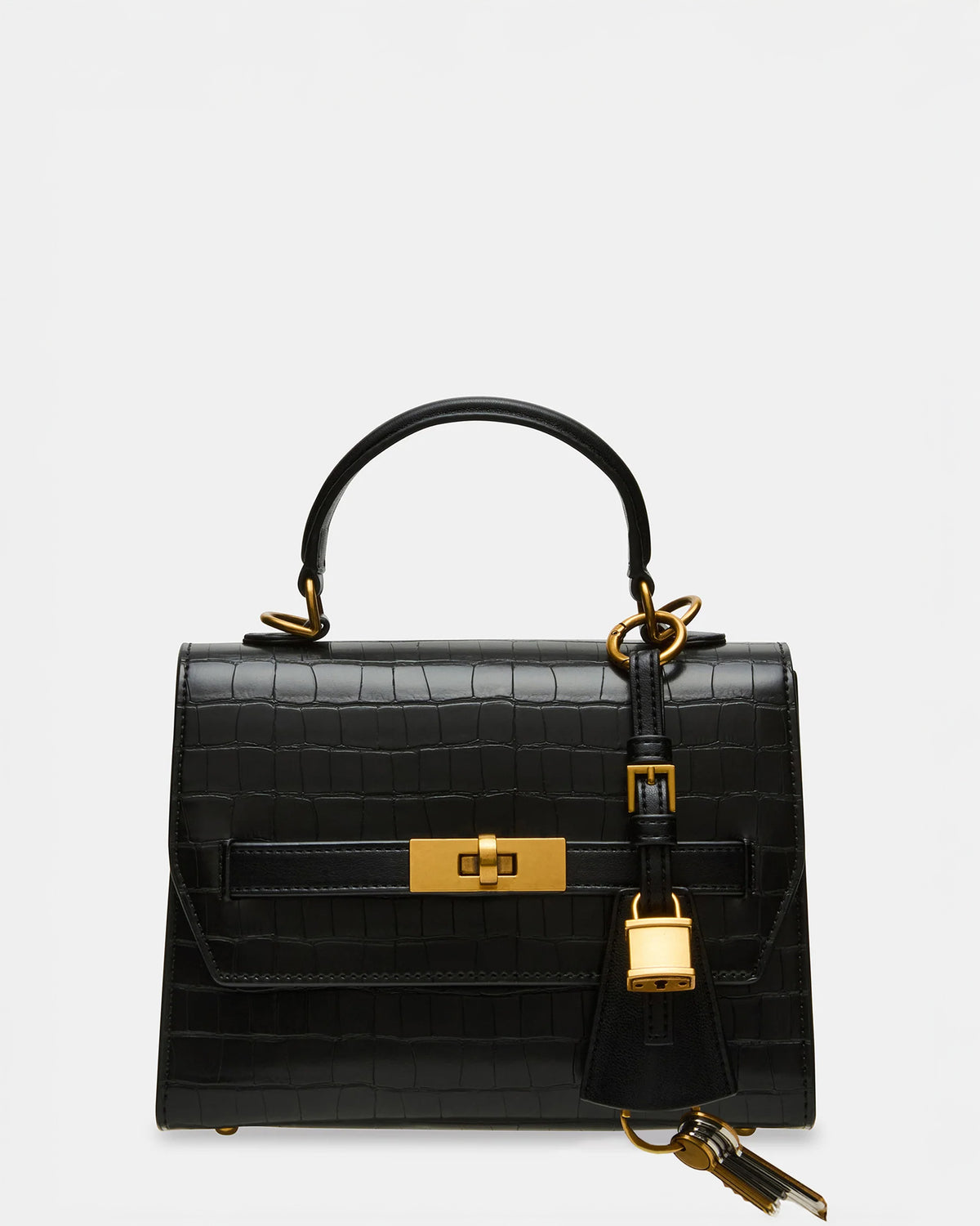 ELLOISE Bag Black Structured Mini Crossbody Handbag | Steve Madden Sale