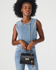 ELLOISE Bag Black Structured Mini Crossbody Handbag | Steve Madden Sale