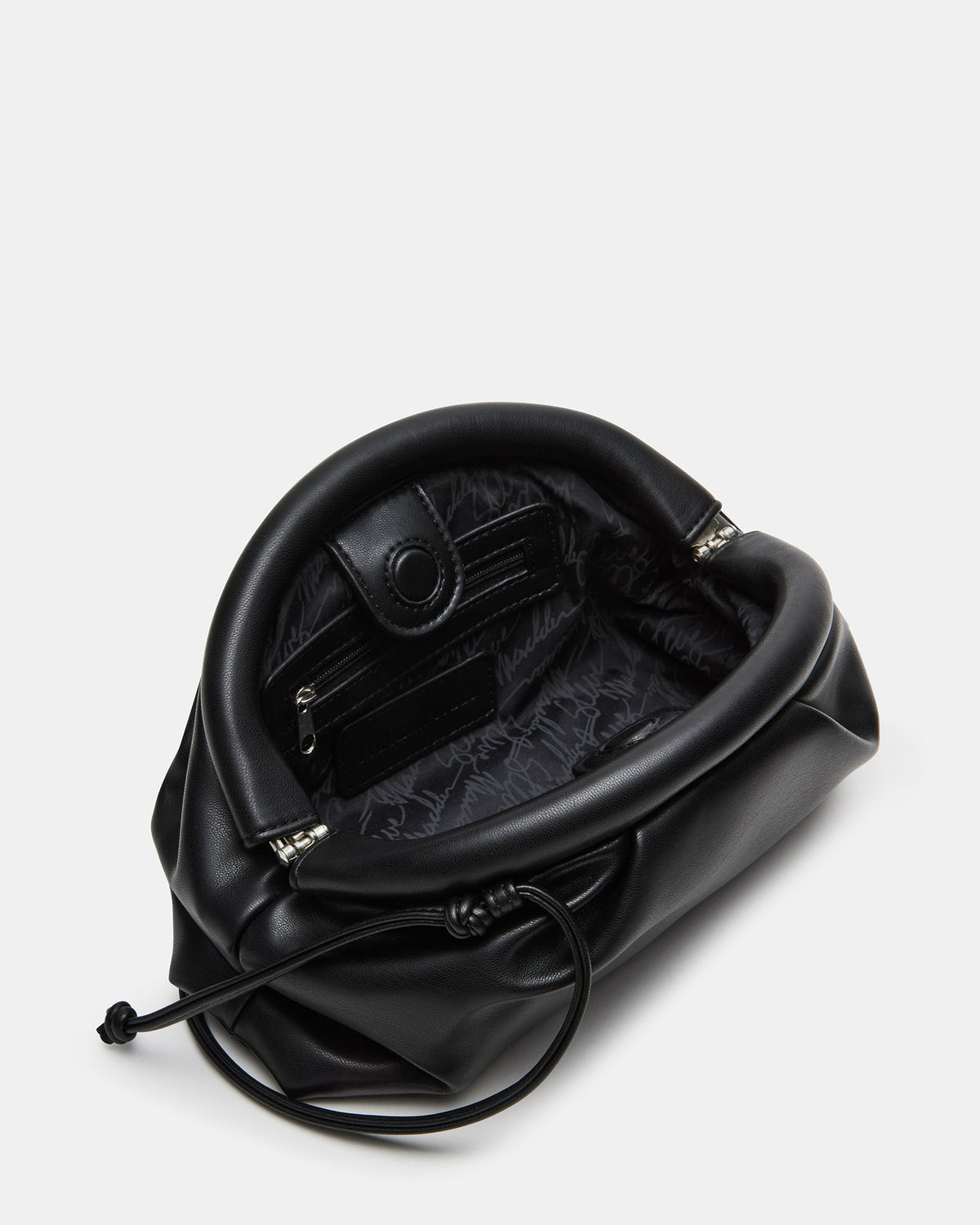HAILEE Black Women's Soft Clutch Handbag | Steve Madden on Sale